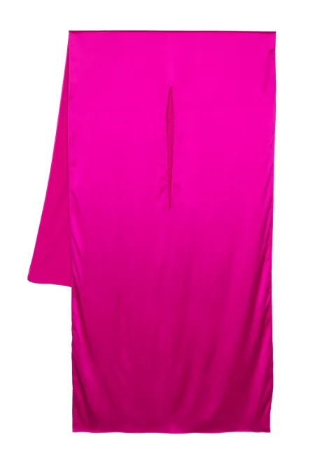 Gianluca Capannolo cut-out detail silk-blend scarf Pink 23EC04500