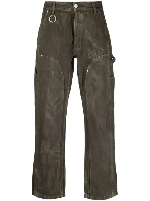 Études Studio Youth canvas dyed trousers Green E23MM582B00170