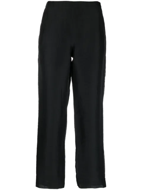 Giorgio Armani Pre-Owned 2000s wide-legged silk trousers Black GAR250ZZ
