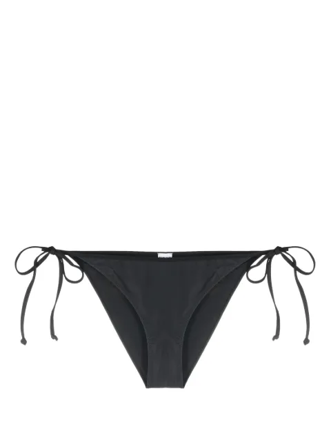 GANNI logo-print bikini bottom Black A4670