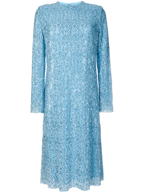 Stine Goya Celsia sequin-design midi dress Blue SG4719