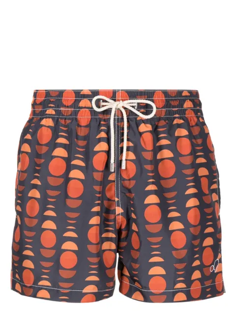 Arrels Barcelona graphic-print swim shorts Grey N0488104C