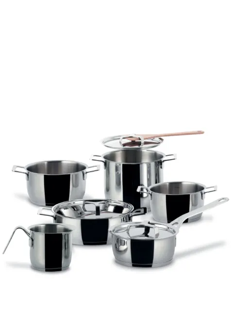 Alessi cookware set of 9 Silver AJM100S9