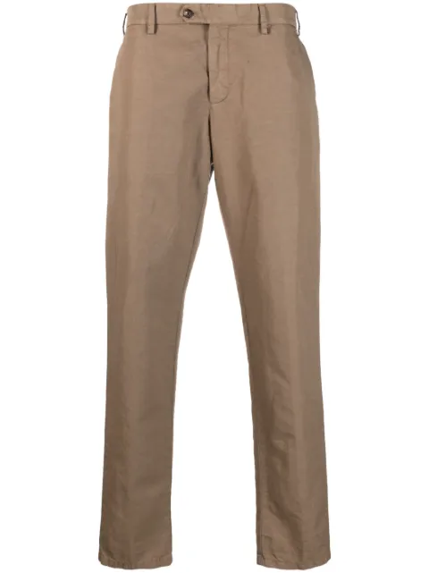 Lardini straight-leg linen trousers Brown EPPARISD86EPR60254