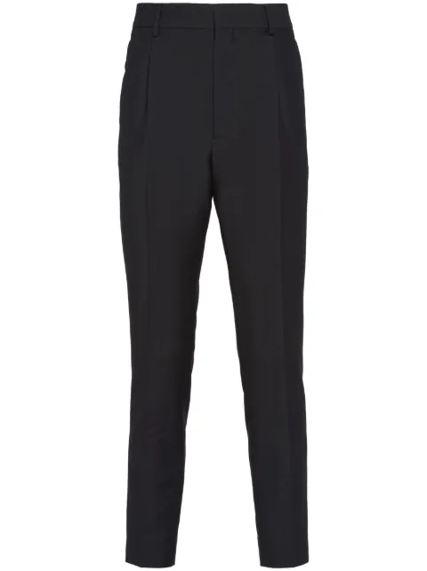 Prada mohair-wool tailored trousers Black UP0214S23112I1