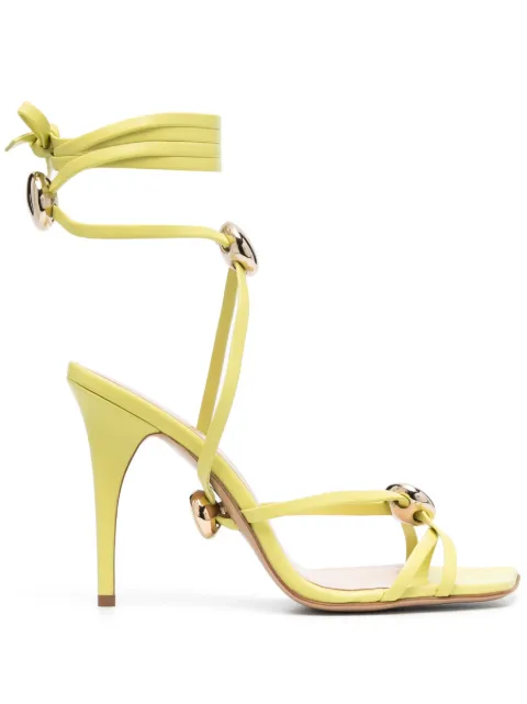 Bruno Frisoni 110mm multi-strap sandals Green 23SSBFSHOE48NAG403