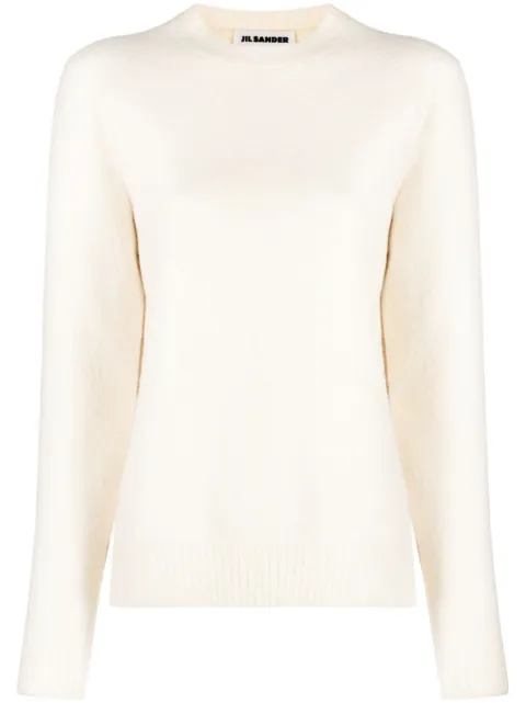 Jil Sander Harmony crew-neck wool jumper White J01GP0104J14603