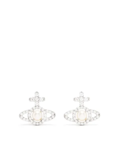 Vivienne Westwood orb pearl earrings Silver 6203007R02P132A