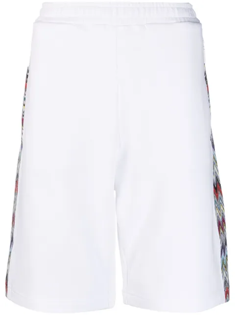 Missoni signature zigzag-detail shorts White US23SI14BJ00DZ