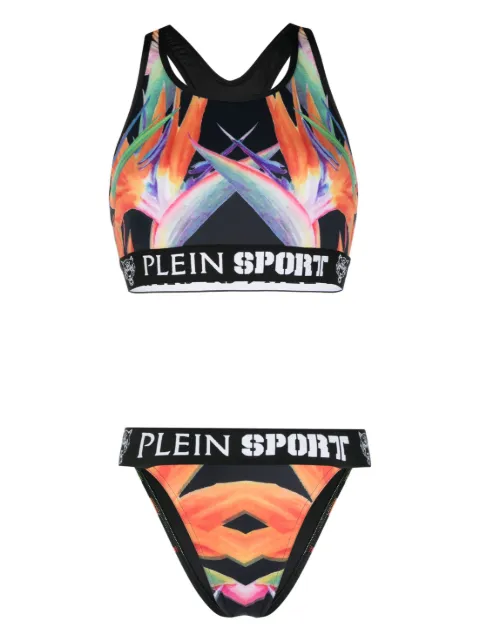 Plein Sport Flowers bikini set Black FACCWMX0237STE003N