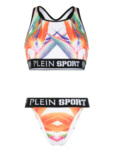 Plein Sport Flowers bikini set White FACCWMX0237STE003N