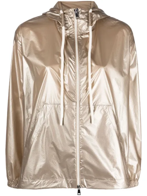 Moncler Tazenat zip-up hooded jacket Gold I10931A00083596OY