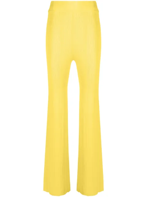 REMAIN high-waisted knitted trousers Yellow 5005421453