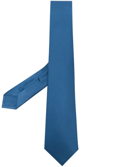 Kiton woven silk tie Blue UCRVKRC03A140