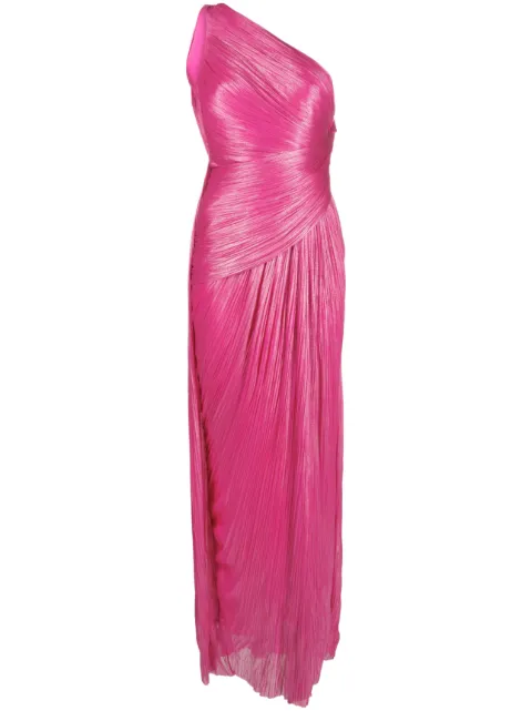 Maria Lucia Hohan Esther one-shoulder gown Pink ESTHERMAXIFLFOIL