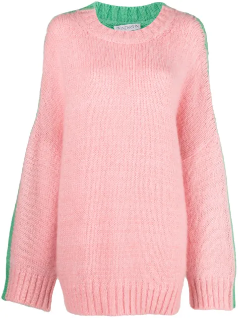 JW Anderson colour-block crew-neck jumper Pink KW1018YN0272327