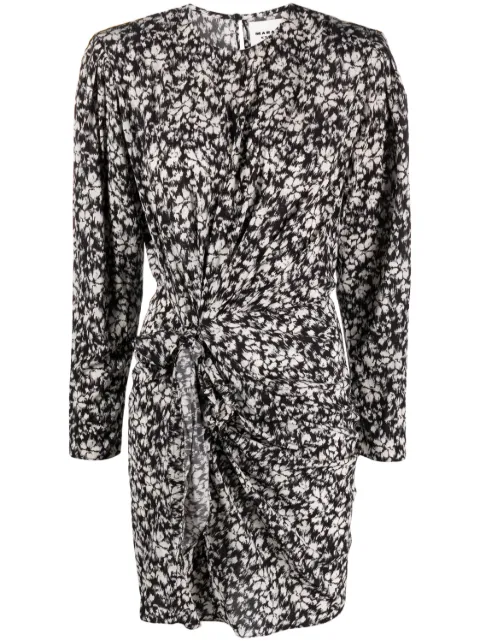 MARANT ÉTOILE Dulce floral-print minidress Black RO0015FBA3J33E