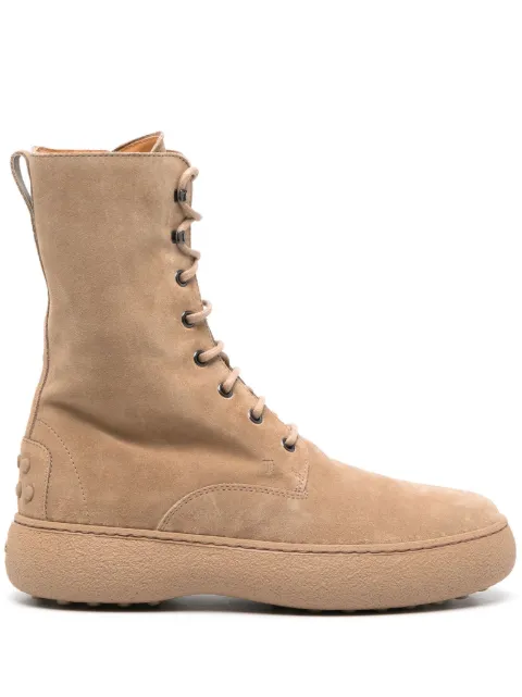 Tod's Stivaletto Stringato suede boots Brown XXW09J0GN20CKO