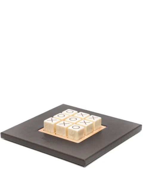 Hector Saxe Tic-tac-toe leather game Brown OXO01