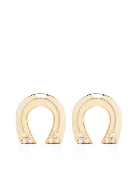 Harwell Godfrey Tiny Horseshoe Studs Pair Gold HGEFFTBTINY3