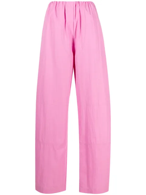 Paris Georgia Cocoon parachute wide-leg trousers Pink PG237A