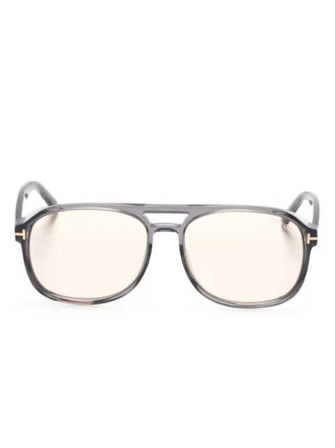TOM FORD Eyewear pilot-frame tinted-lenses sunglasses Grey 0889214358585