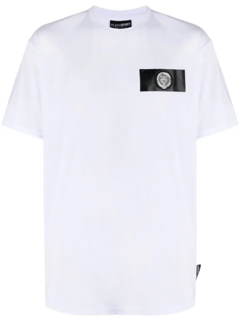 Plein Sport Tiger Crest Edition T-shirt White FACCMTK6424SJY001N