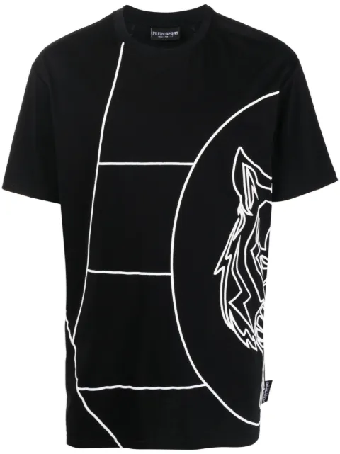 Plein Sport graphic-print cotton T-shirt Black FACCMTK6425SJY001N