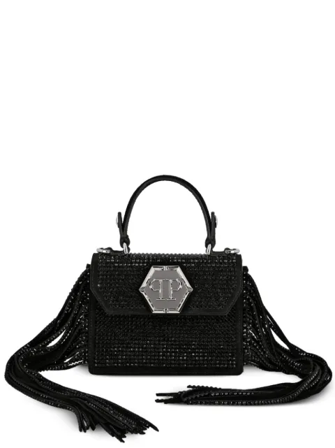 Philipp Plein Superheroin crystal-embellished tote bag Black FACAWBA1720PLE009N