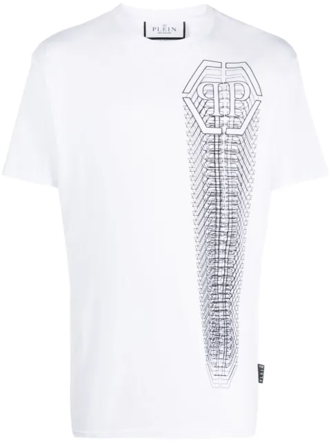 Philipp Plein round-neck SS T-shirt White FACCMTK6378PJY002N
