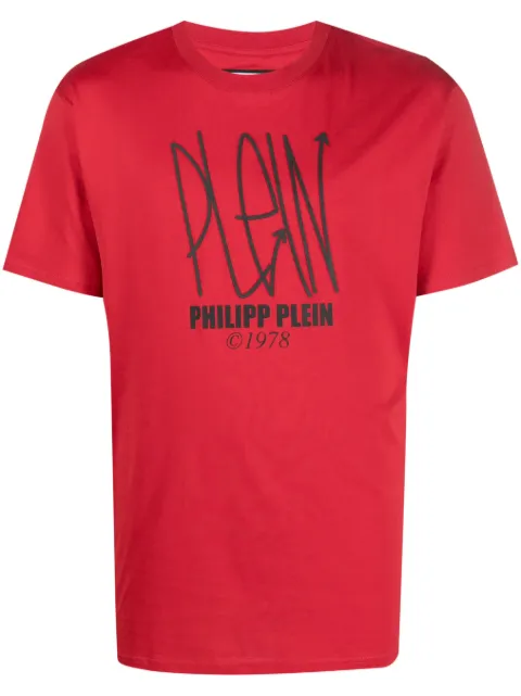 Philipp Plein Skull short-sleeved T-shirt Red FACCMTK6390PJY002N