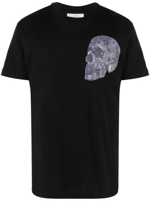 Philipp Plein skull-print cotton T-shirt Black FACCMTK6465PJY002N