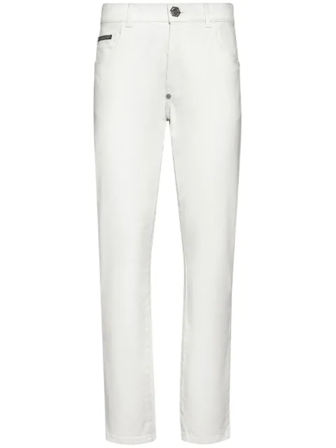 Philipp Plein straight-leg denim trousers Neutrals FACCWDT2382PDE004N