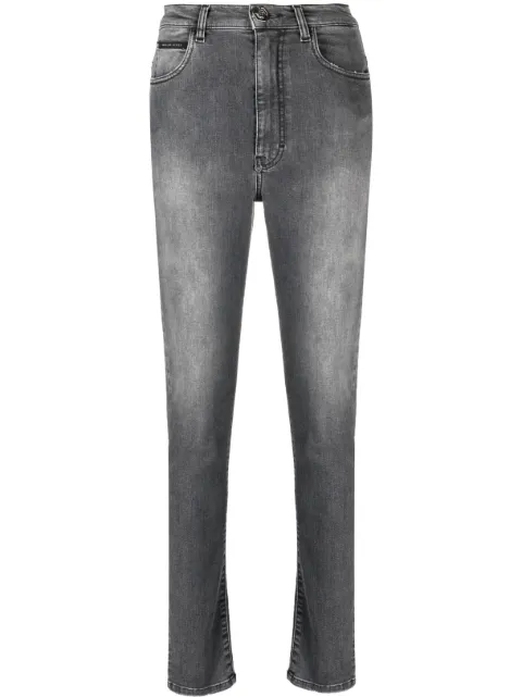 Philipp Plein high-rise skinny jeans Grey FACCWDT2392PDE004N