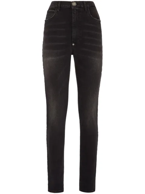 Philipp Plein distressed-effect skinny jeans Black FACCWDT2393PDE004N