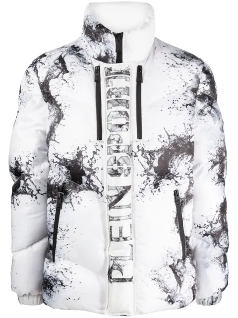 Plein Sport Splash Extreme padded jacket White FACCMRB2242SXV005N