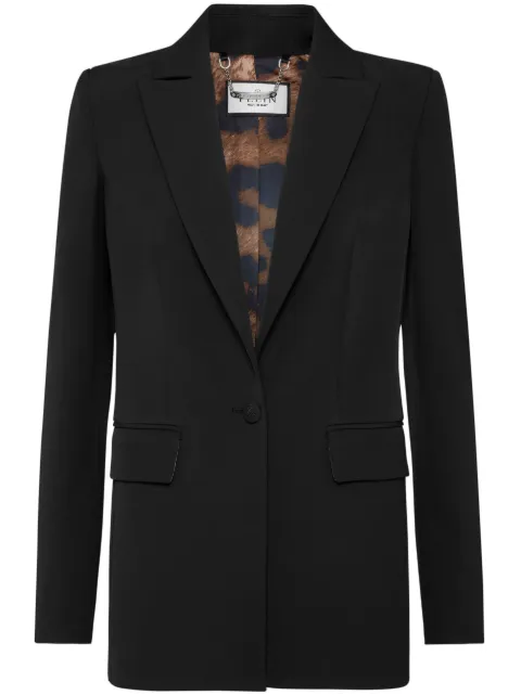 Philipp Plein Cady Boxy single-breasted blazer Black FACCWRF0575PTE008N