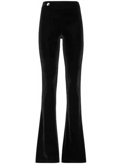 Philipp Plein high-waisted flared leggings Black FACCWRT1405PTE003N