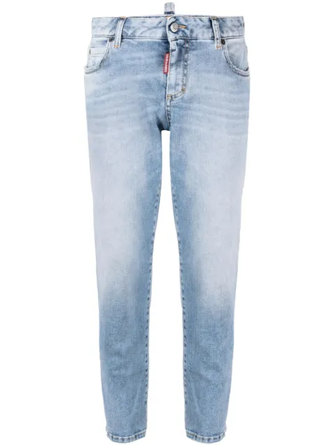DSQUARED2 mid-rise cropped jeans Blue S75LB0771S30805