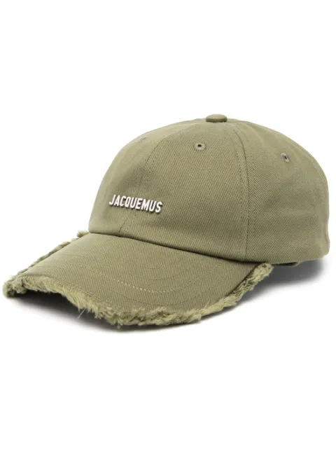 Jacquemus The Artichaut frayed baseball cap Green ACU00452AW00092