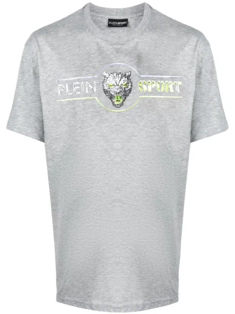 Plein Sport Chrome Scratch Edition T-shirt Grey FACCMTK6429SJY001N