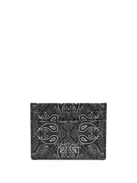 Philipp Plein logo-print leather cardholder Black FACAMVG0504PLE010N
