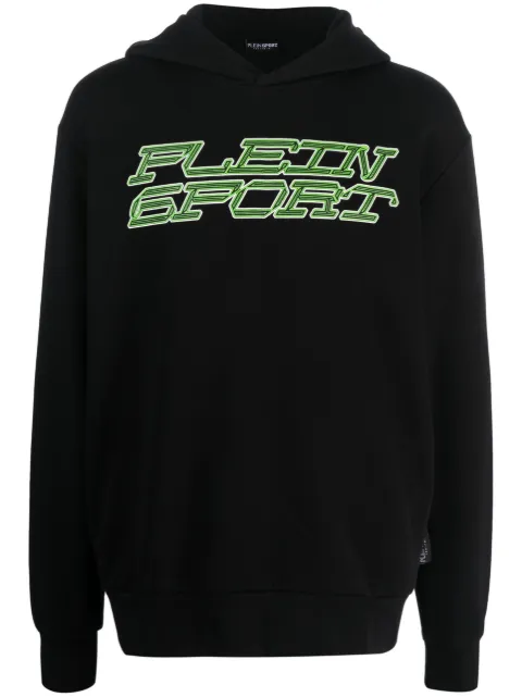 Plein Sport Tiger logo-print hoodie Black FACCMJB3057SJO001N