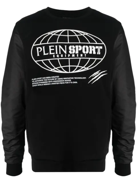 Plein Sport Global Express Edition cotton sweatshirt Black FACCMJO1063STE003N