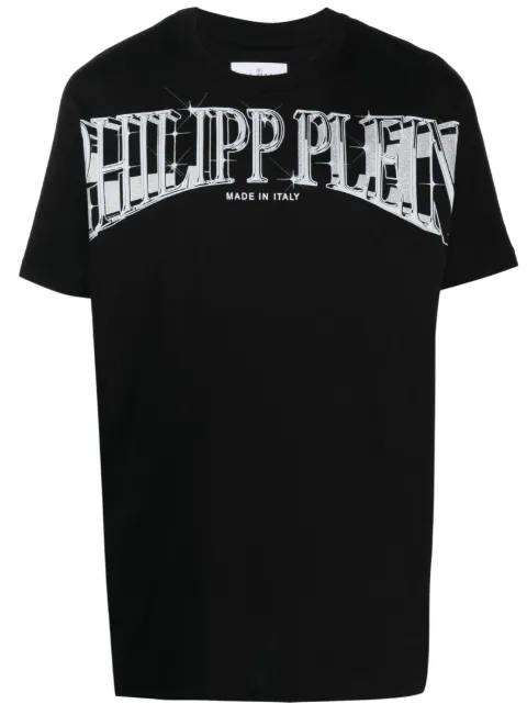 Philipp Plein SS Kimono Cut cotton T-shirt Black FACCMTK6449PJY002N