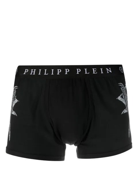 Philipp Plein logo-waistband boxers Black FACCMUY0382PTE003N