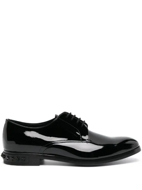 Philipp Plein Derby Stars leather oxford shoes Black FACSMSB0668PLE010N