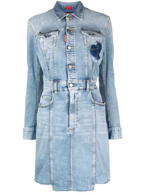 DSQUARED2 button-up denim shirt dress Blue S75CV0670S30805