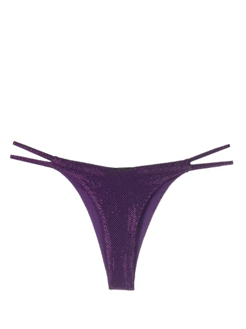 Philipp Plein crystal-embellished thong Purple FACCWUY0193PJY002N