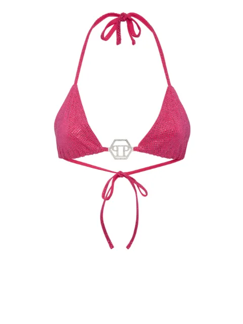 Philipp Plein Top Bikini Stones bikini Pink FACCWUZ0090PTE003N